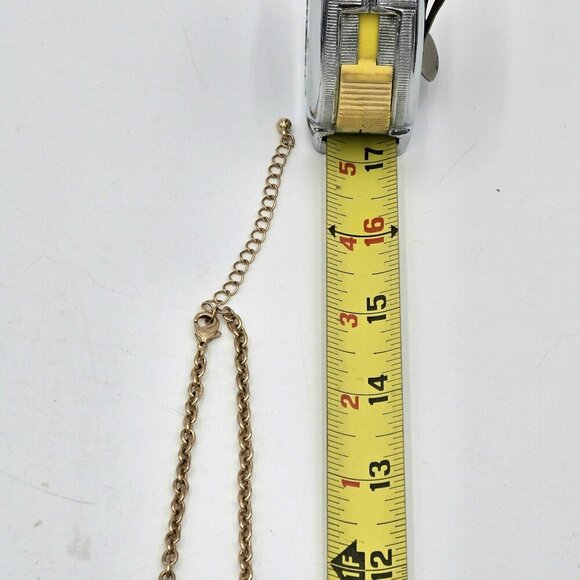 Vintage Charming Charlie Enamel Owl Pendant Necklace Turquoise Gold-Tone Chain - Picture 7 of 8